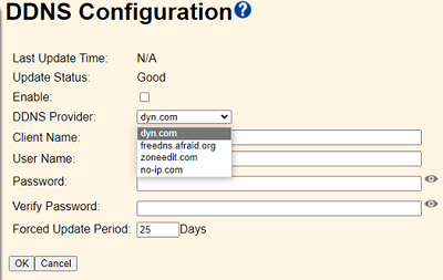 DDNS Configuration 