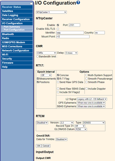 I/O Configuration