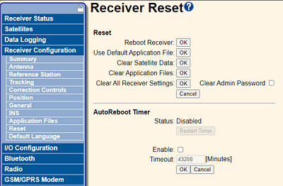 Receiver Reset