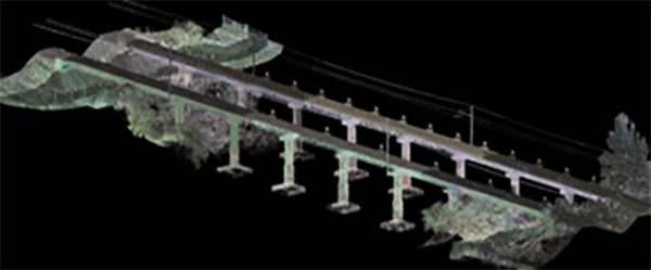 Combined MLS (top of bridge) and SX12 (underside of bridge)