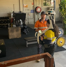 Gym for strength training, preparation for carrying the NavVis VLX for 10 hour shifts.  The NavVis VLX was supplied by Diverse Surveyors.
